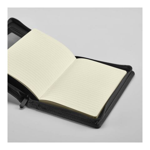 Orwell A5 Folder rPU. 64 FSC sheet notepad and zipper closure Black | No Branding | not available | not available | not available