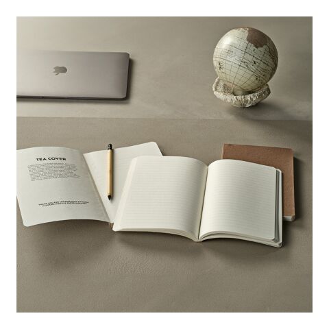 Chekhov A5 Notebook Tea Waste cover. 80gsm recycled 196 pages Pastel white | No Branding | not available | not available | not available