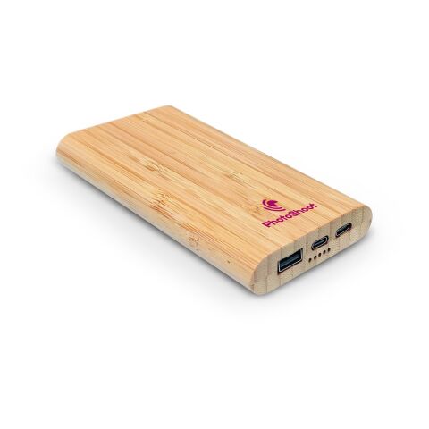 Pythagoras Powerbank Bamboo 10000 mAh. 15W Natural | No Branding | not available | not available | not available