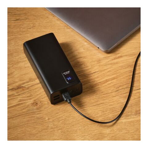 Hertz Powerbank rABS 30000mAh. LED display. 22.5W Charges laptop Solid black | No Branding | not available | not available | not available