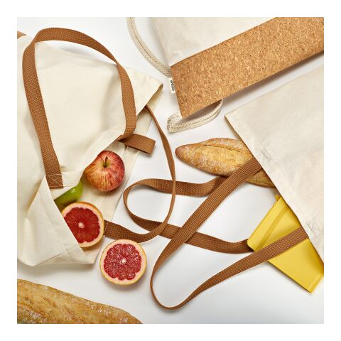 Chimborazo Shopping Bag rCotton 180gsm and Cork Natural | No Branding | not available | not available | not available