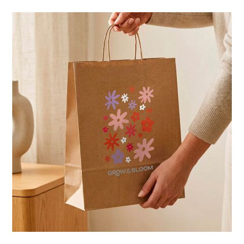 Vesuvio L Brown Recycled FSC® Kraft Bag. 115gsm. Made in Portugal Natural | No Branding | not available | not available | not available