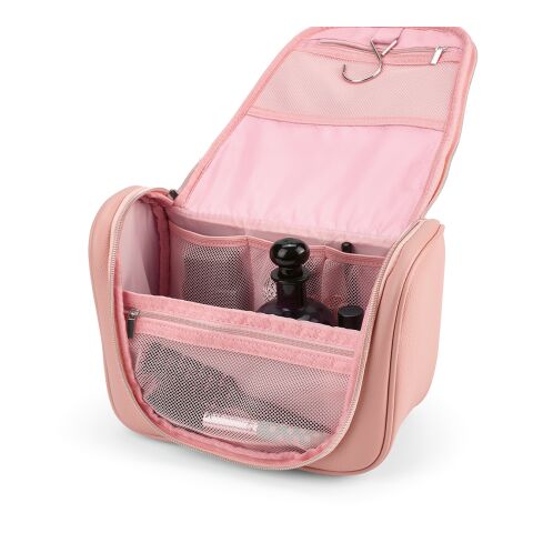 Shanghai Hanging Toiletry Bag 5L rPU with handle and hook Pink | No Branding | not available | not available | not available