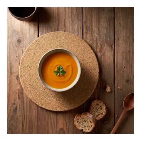 Mercury round cork placemat. Made in Portugal Natural | No Branding | not available | not available | not available