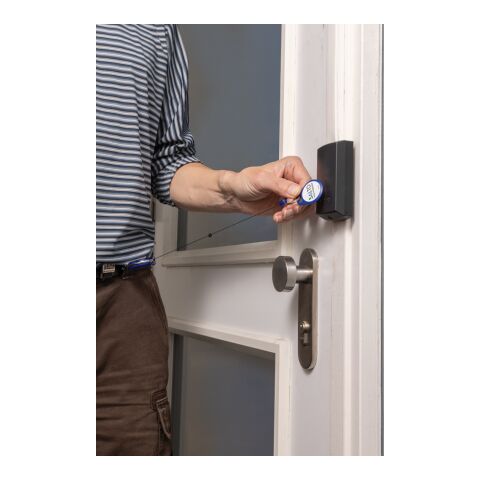 RCS recycled ABS roller clip keychain blue | No Branding | not available | not available