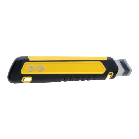 Refillable RCS rplastic heavy duty snap-off knife soft grip yellow | No Branding | not available | not available