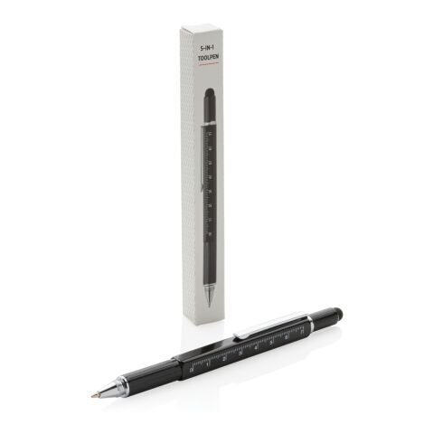 5-in-1 aluminium toolpen black | No Branding | not available | not available