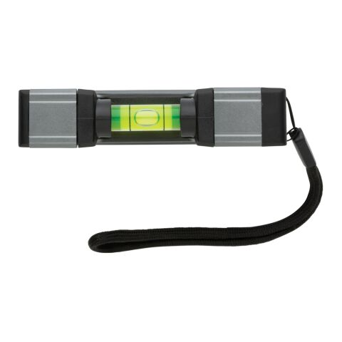 Pocket size level ruler with magnet grey | No Branding | not available | not available