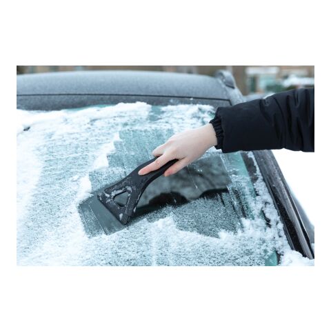 Polard RCS certified recycled plastic 3-in-1 ice scraper black | No Branding | not available | not available