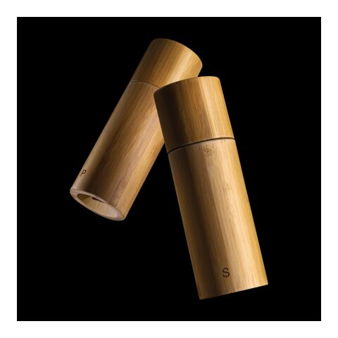 Ukiyo bamboo salt and pepper mill set brown | No Branding | not available | not available