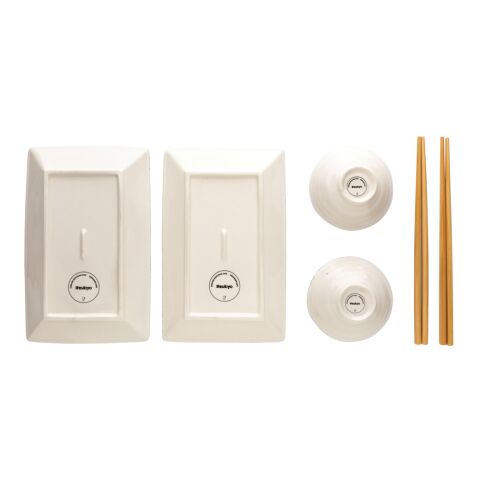 Ukiyo sushi dinner set for two white-black | No Branding | not available | not available