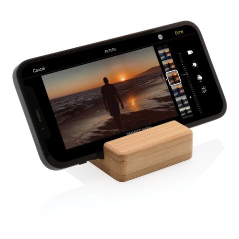 Bamboo phone stand brown | No Branding | not available | not available