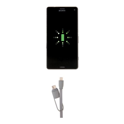 3-in-1 retractable cable grey | No Branding | not available | not available