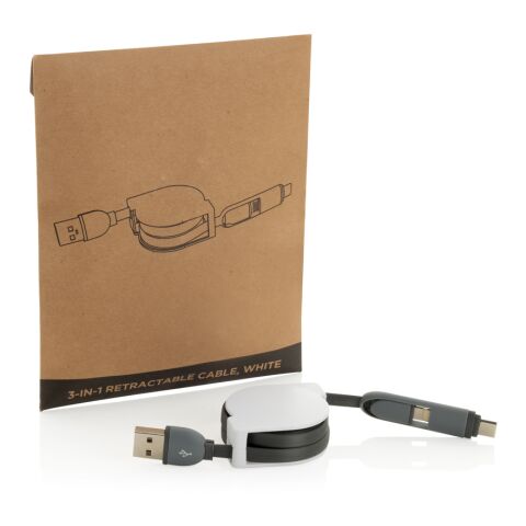 3-in-1 retractable cable grey | No Branding | not available | not available