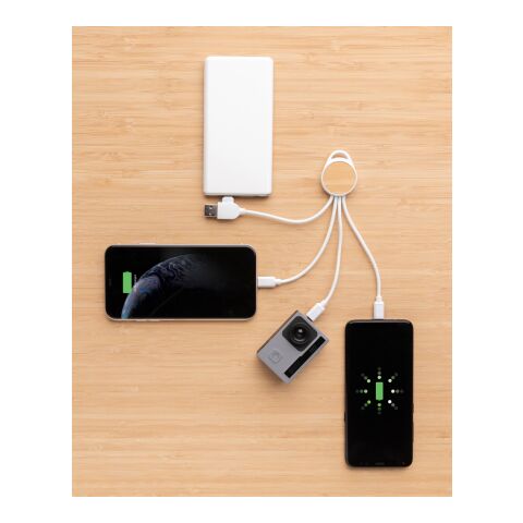 RCS recycled plastic Ontario 6-in-1 round cable White | No Branding | not available | not available