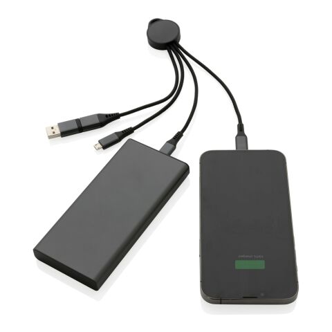 Terra RCS recycled aluminum 6-in-1 charging cable grey | No Branding | not available | not available