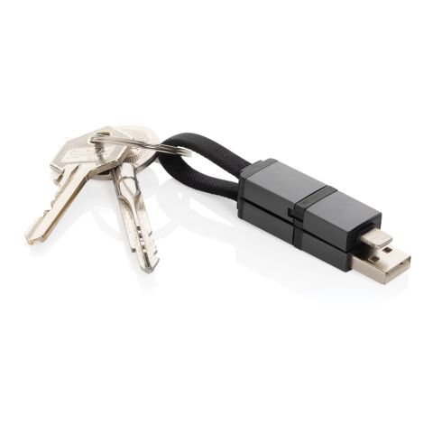 Terra recycled aluminum 4 in 1 60W fast charging cable grey | No Branding | not available | not available