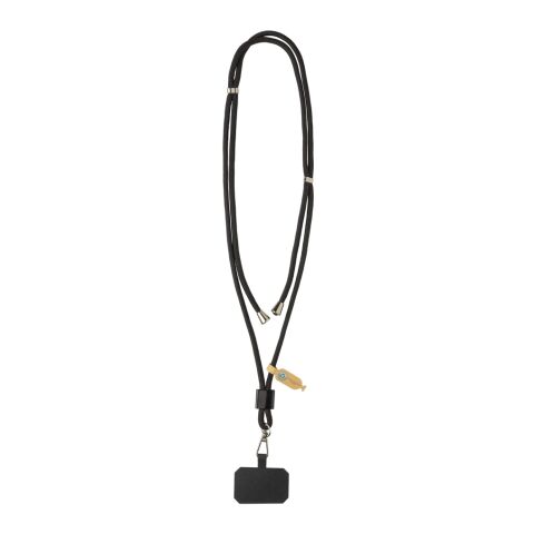 CarryLoop RCS recycled PET adjustable phone holder lanyard black | No Branding | not available | not available