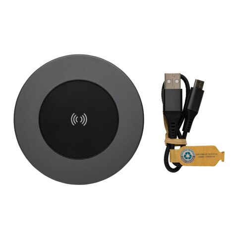 Terra RCS recycled aluminum 10W wireless charger grey | No Branding | not available | not available