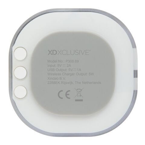 Aria 5W Wireless Charging Digital Clock White | No Branding | not available | not available