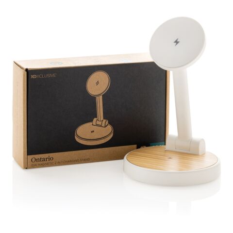 Ontario RCS rplastic 15W magnetic charging 2 in 1 stand white | No Branding | not available | not available