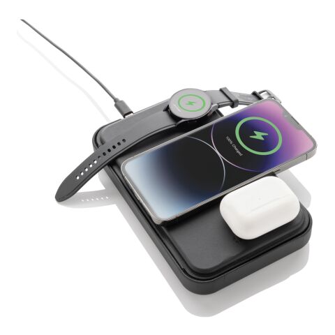 Swiss Peak RCS recycled travel case with 3 in 1 charger black | No Branding | not available | not available