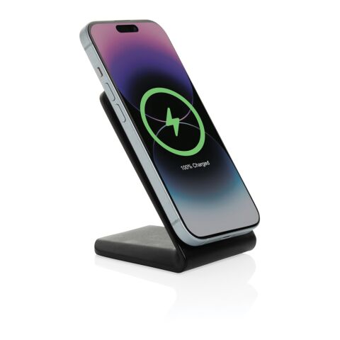 VoltPerch RCS recycled plastic 15W magnetic wireless charger black | No Branding | not available | not available