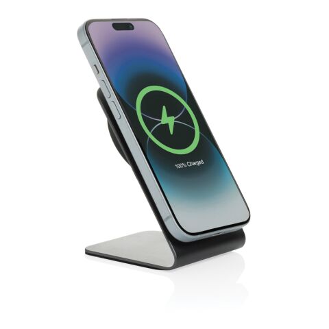 Terra aluminium 15W magnetic wireless charging phone stand grey | No Branding | not available | not available