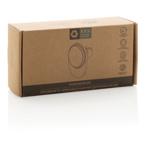 PowerCruze RCS rplastic 15W magnetic charging car holder black | No Branding | not available | not available