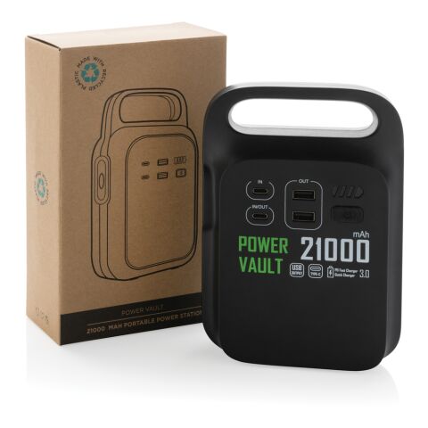 Power Vault RCS rplastic 21000 mAh portable power station black | No Branding | not available | not available