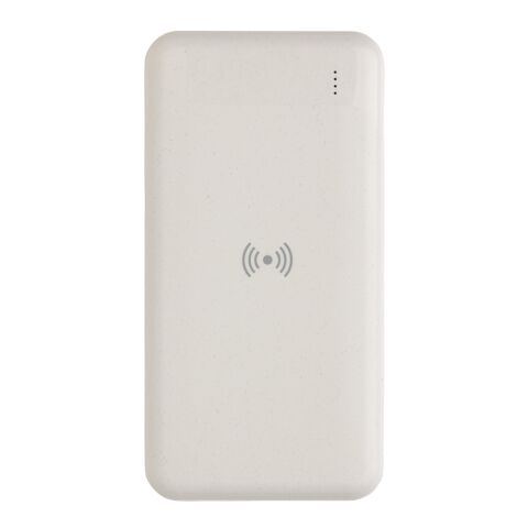 RCS standard recycled plastic wireless powerbank white