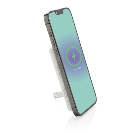 Zen RCS rplastic 5000 mah 5W magnetic bamboo powerbank White | No Branding | not available | not available