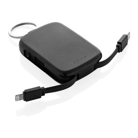 Nexo RCS keychain 2000 mah powerbank with integrated cables black | No Branding | not available | not available