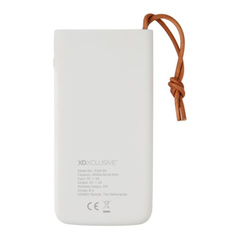 Aria 8.000 mAh 5W wireless charging powerbank White | No Branding | not available | not available