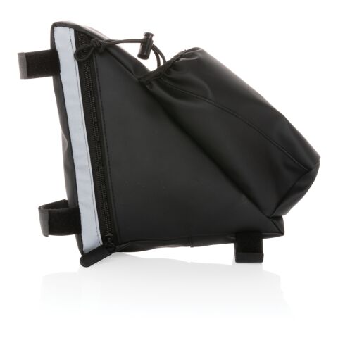 PU high visibility bike frame bag with bottle holder black | No Branding | not available | not available