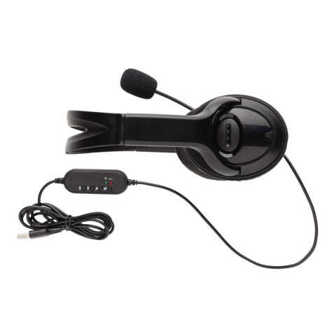 Over ear wired work headset black | No Branding | not available | not available