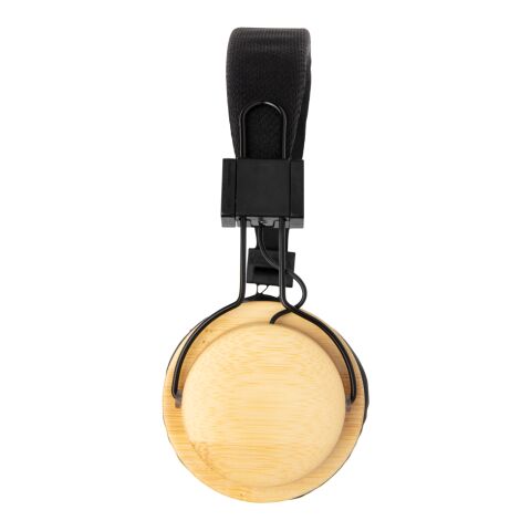Bamboo wireless headphone brown-black | No Branding | not available | not available