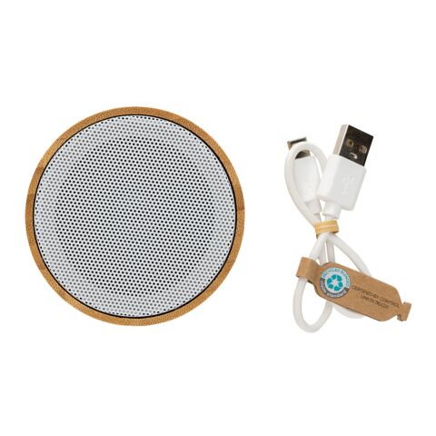 FSC® bamboo and RCS 3W wireless speaker White | No Branding | not available | not available