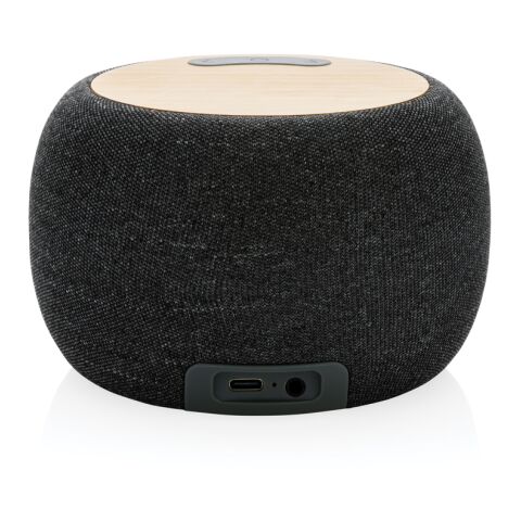 RCS Rplastic/PET FSC®bamboo 5W speaker anthracite | No Branding | not available | not available