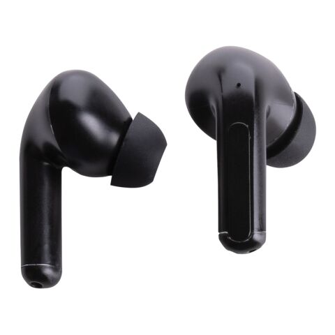 Skywave RCS recycled plastic solar earbuds black | No Branding | not available | not available