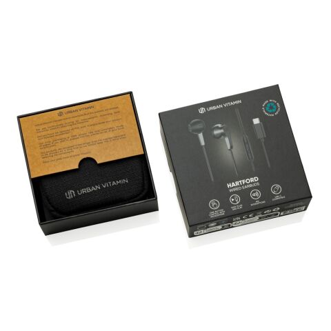 Urban Vitamin Hartford RCS wired earbuds black