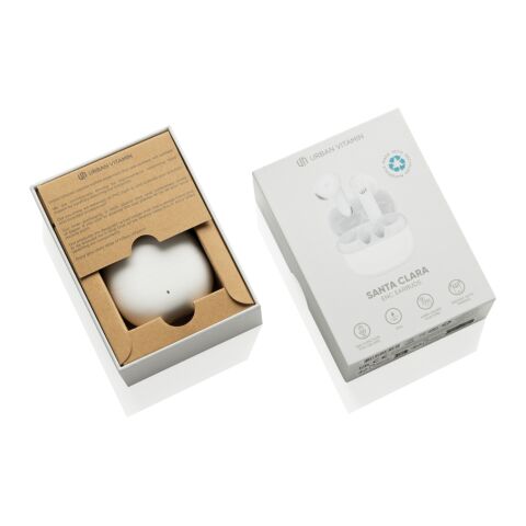 Urban Vitamin Santa Clara RCS plastic ENC earbuds White | No Branding | not available | not available