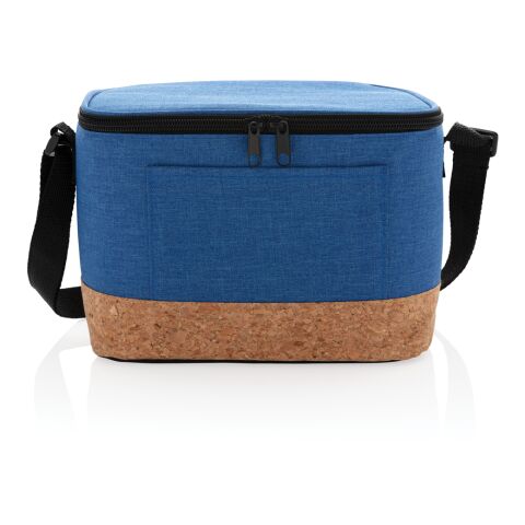 Two tone cooler bag with cork detail blue | No Branding | not available | not available