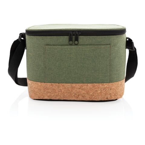 Two tone cooler bag with cork detail green | No Branding | not available | not available