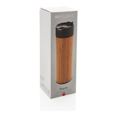 Bogota vacuum bamboo coffee mug brown | No Branding | not available | not available