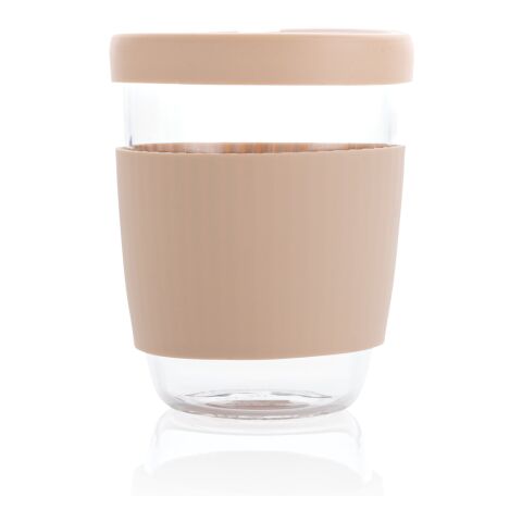 Ukiyo borosilicate glass with silicone lid and sleeve brown | No Branding | not available | not available