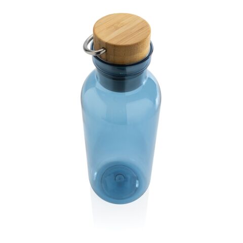 GRS RPET bottle with FSC bamboo lid and handle blue | No Branding | not available | not available