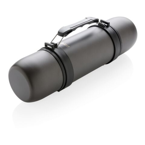 Vacuum flask with 2 cups Charcoal Grey | No Branding | not available | not available