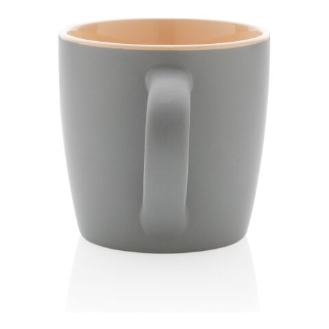 Ceramic mug with coloured inner brown-grey | No Branding | not available | not available
