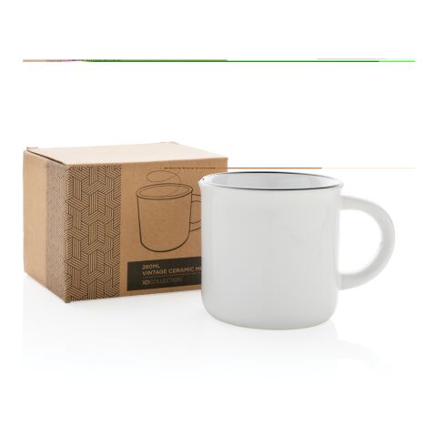 Vintage ceramic mug white-white | No Branding | not available | not available